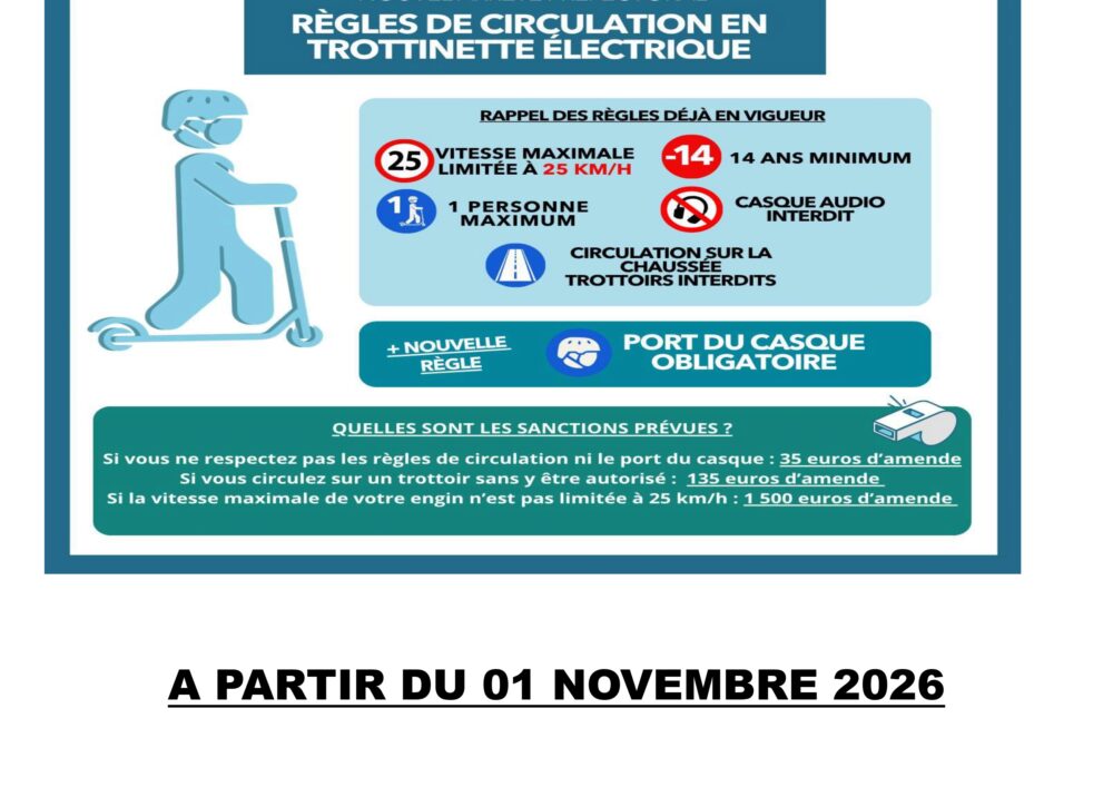 Trottinettes électriques : rappel des règles de circulation