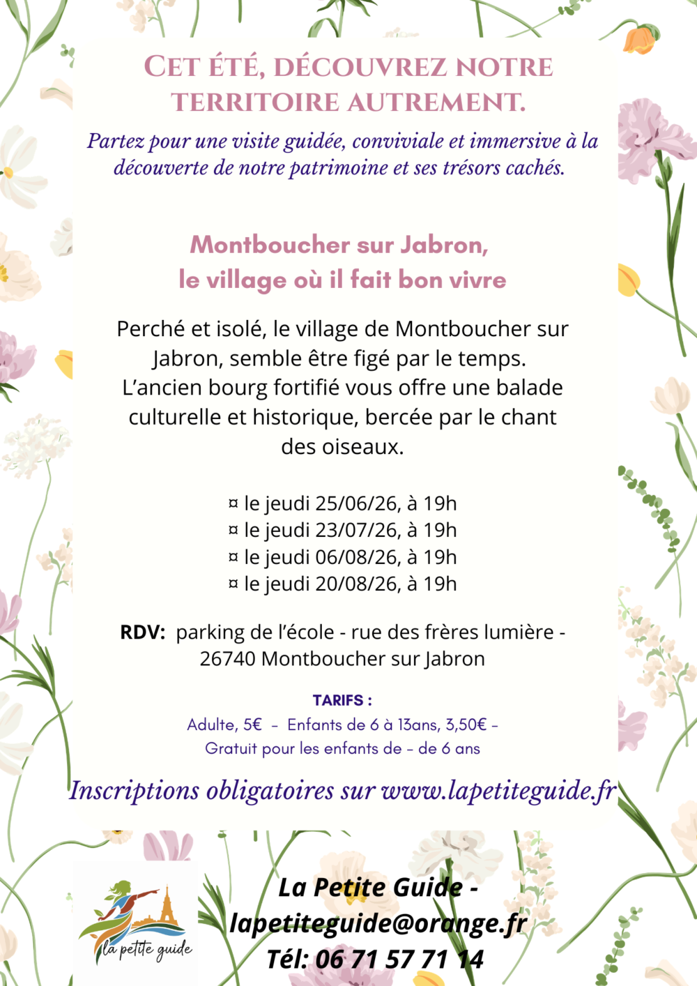 Visites guidées de Montboucher-sur-Jabron