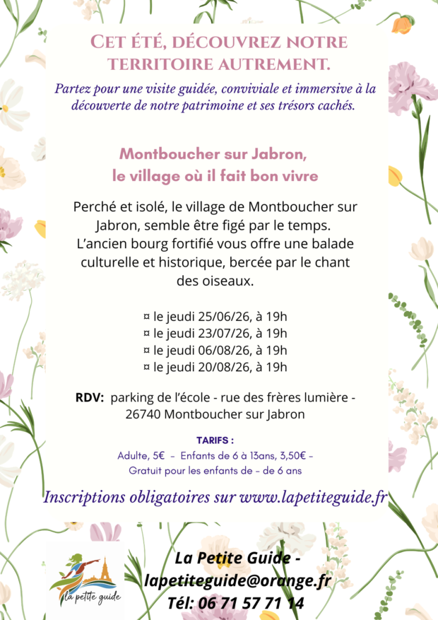 Visites guidées de Montboucher-sur-Jabron