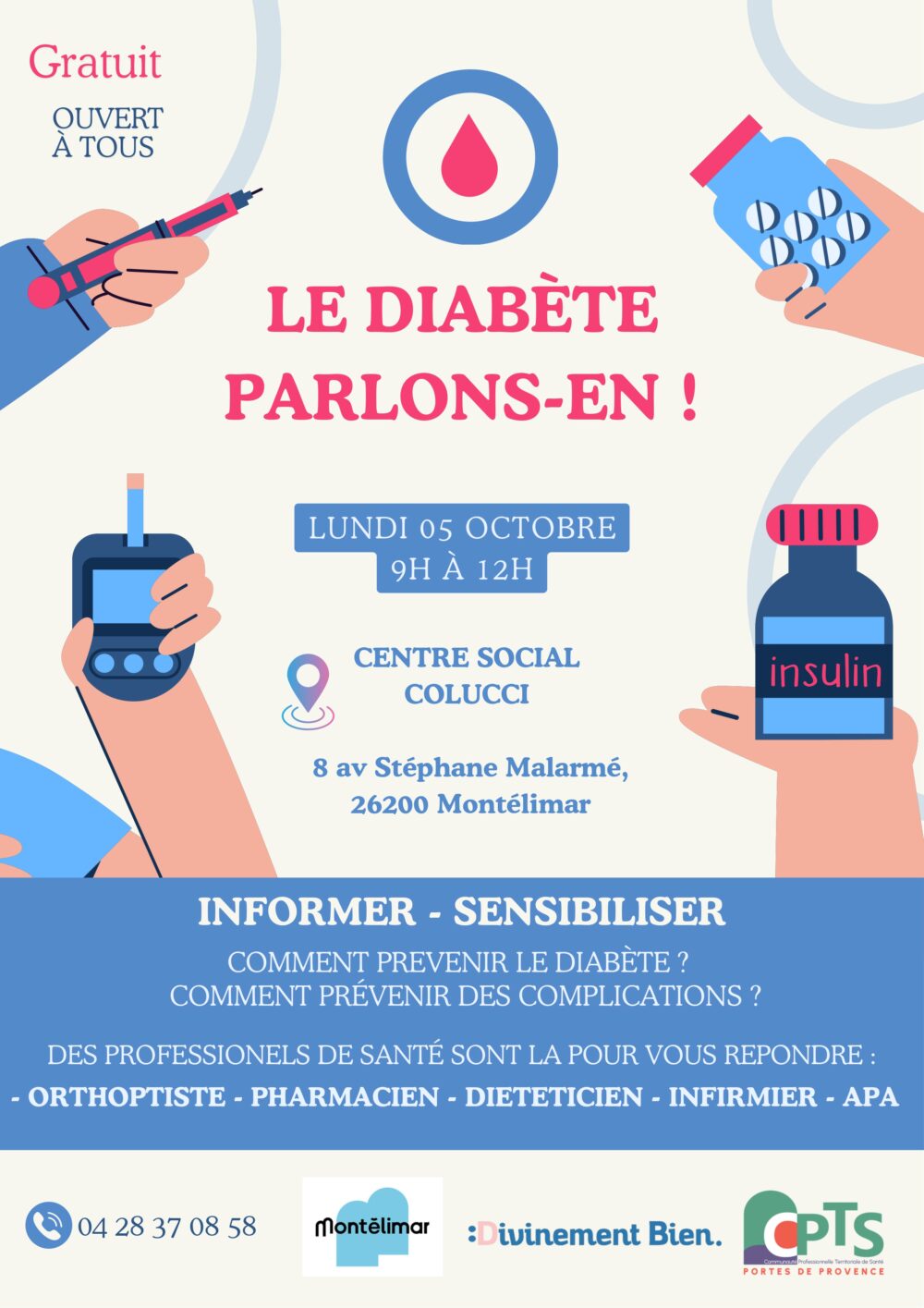 Réunion d'information sur le diabète