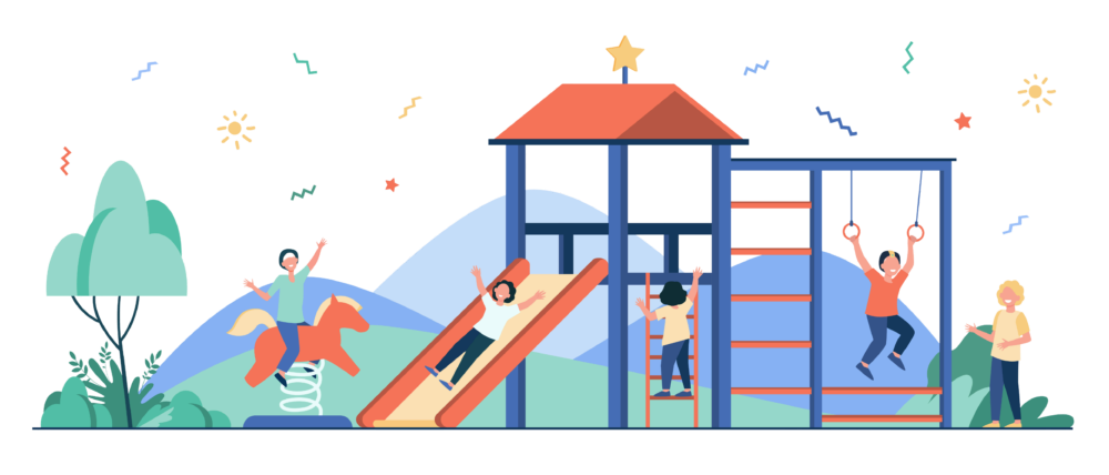 L'aire de jeux pour enfants