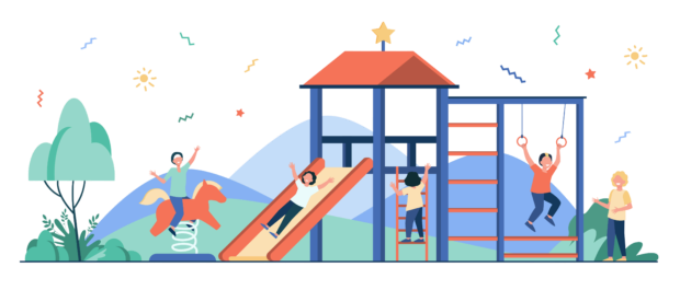 L'aire de jeux pour enfants